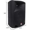 imageRockville 2 RPG10 10quot Powered 600W DJ PA Speakers2 SubsStandsCablesBag
