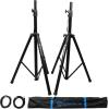 imageRockville BPA8 Bundle 2 8in 300Watt Powered Active DJ PA Speakers with Bluetooth 2 RVSS2XLR Adjustable Tripod Speaker Stands with Cables for Live Sound Events and Performers 4Items