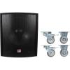 imageRockville SBG1188 18quot 1000 Watt Passive 8Ohm Pro DJ Subwoofer  Steel Casters