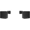 imageRockville Cube 70V Black Pair 35quot Commercial Wall Speakers Swivel Mount 70V Tap Settings Clear Audio for Restaurants and Offices 3Piece