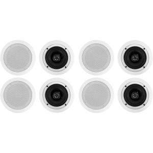 imageRockville 8 CC525T White 525quot Commercial 70v Ceiling Speakers for Restaurant