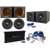 imageRockville 2 W12K9D2 V3 12quot 8000w SubwoofersVented Sub BoxMono AmplifierAmp Kit