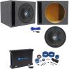 imageRockville K5 W15K5S2 15quot 2000 Watt SubwooferVented Sub BoxAmplifierAmp Kit