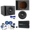 imageRockville W12K9D2 V3 12quot 4000w Car SubwooferVented Sub BoxMono AmplifierAmp Kit