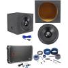 imageRockville W15K6D2 V2 15quot 4000w SubwooferSealed Sub BoxMono AmplifierAmp Kit