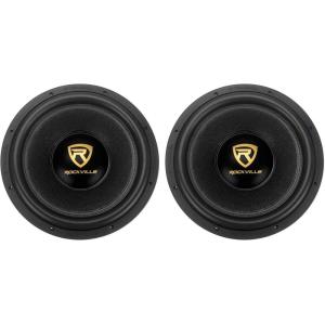 imageRockville 2 W15K9D2 15quot 10000w Car Subwoofers Dual 2Ohm Subs CEA Compliant