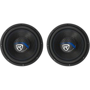 imageRockville W12K5S2 1400Watt Peak  350Watt RMS 12in 2Ohm Car Subwoofer Fiber Reinforced Cone Cast Iron Basket 2Items