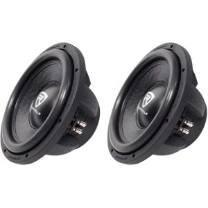 imageRockville W12K6D4 V2 12quot 2400Watt Peak600Watt RMS Dual 4Ohm Car Subwoofers Cast Aluminum Basket 2Piece