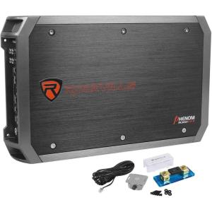 imageRockville RXDM3 4000W Mono 1Ohm Car Amplifier HighSpeed MOSFET Adjustable 12dB Crossover LED Remote Sub Control Perfect for Car Audio and Subs