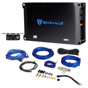 imageRockville dB11 1400w Peak350 watt RMS Mono 2Ohm Amplifier Car AmpBass Remote
