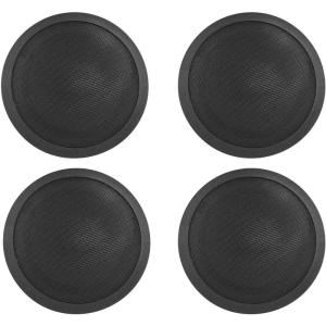imageRockville CCL6T 4 70V 6quot Commercial Ceiling Speakers Paintable Grills Easy Install Custom Power Taps Perfect for RestaurantsOfficesBlack