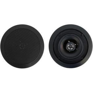 imageRockville Pair CC525T Black 525quot Commercial 70v Ceiling Speakers 2Way Audio Aimable Tweeter Paintable Grill for RestaurantsBarsCafesBlack