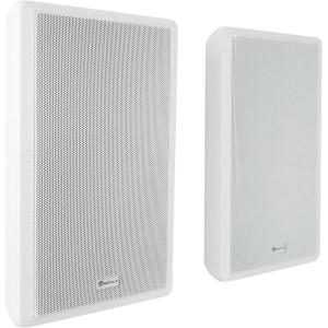 imageRockville Pair RockSlim 70W White 525quot 70V Wall Speakers Slim Design Easy Install Clear Sound for Restaurants and Commercial SpacesWhite