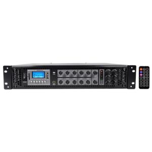 imageRockville RCS3506 350W 6 Zone 70V Commercial Amplifier Bluetooth USB Optical Rack Mount for Restaurants and Offices350w mono