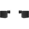 imageRockville Pair Cube 70V White Commercial Speakers 6W3W15W Tap Options Swivel Mount 2Way Sound for Restaurants and OfficesBlack