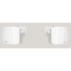 imageRockville Pair Cube 70V White Commercial Speakers 6W3W15W Tap Options Swivel Mount 2Way Sound for Restaurants and OfficesWhite