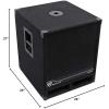 imageRockville RBG15S 1600w Active Powered PA Subwoofer wDSP  Limiter ProDJ 15 inch Black15 inch