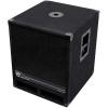 imageRockville RBG15S Powered PA Subwoofer with Casters 15quot 1600W Deep Bass DSP Limiter Adjustable Crossover Pole Mount Perfect for Live Events