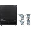 imageRockville RBG12S 12quot 1400 Watt Active Powered PA Subwoofer DJProSteel Casters