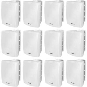 imageRockville 12 WET6W 70V 65quot IPX55 White Commercial IndoorOutdoor Wall Speakers
