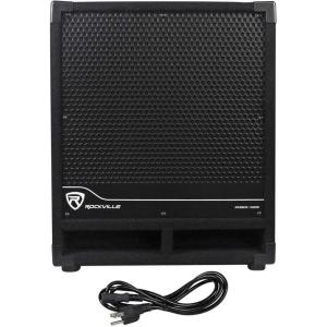 imageRockville RBG15S 1600w Active Powered PA Subwoofer wDSP  Limiter ProDJ 15 inch Black12 inch