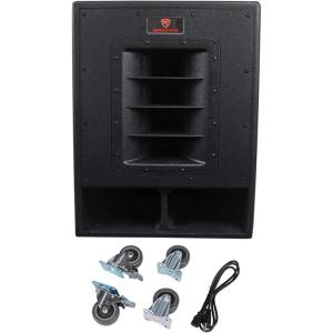 imageRockville RBG18FA 18quot 3000w Active Powered Pro Subwoofer Folded Horn PADJ Sub15 inch