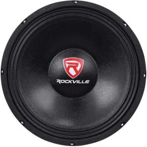 imageRockville RVP12W4 600W 12quot Raw DJ PA Subwoofer 4 Ohm Fiber Reinforced Cone High Excursion Deep Bass for Live Performances and Mobile DJs4 Ohm