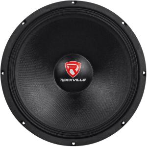imageRockville RVP15W4 1000W Peak  500W RMS 15quot Raw DJ Subwoofer 4 Ohm 51oz Magnet 25quot CCAW Voice Coil 100dB Sensitivity Durable Steel Basket for DJs and Live Events