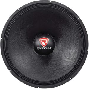imageRockville RVW1800P4 1800W 18quot 4Ohm Raw DJ Subwoofer 900W RMS 3quot 4Layer CCAW Voice Coil KevlarReinforced Cone 107oz Magnet for DJ PA and Bass Guitar4 Ohm