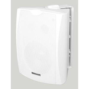 imageRockville WET5W 525quot 70V100V Wall Speaker IPX55 WaterResistant 40W RMS White ABS Enclosure Easy WallMount Clear Audio Selectable Tap Settings for IndoorOutdoor Commercial and Home UseWhite