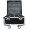 imageRockville 6RF CASE Charging Road Case for 8 Battery PAR 6RF Lights Stackable Design Shockproof Foam BuiltIn Wheels for Mobile DJs and Event Planners