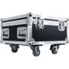 imageRockville 6RF CASE Charging Road Case for 8 Battery PAR 6RF Lights Stackable Design Shockproof Foam BuiltIn Wheels for Mobile DJs and Event Planners