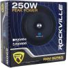 imageRockville RXM88 8 in 250Watt Peak 125Watt RMS 8 Ohm Mid Bass Driver Car Audio Speakers Kevlar Cone Shallow Mount Design for Loud Car Stereo Upgrades 2Piece