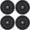 imageRockville RM108PRO MidRange Pro Car Speaker 10 in 600W Peak300W RMS 8 Ohm MidBass Kevlar Cone Open Basket CEA Compliant 56oz Magnet for Car Audio 4Piece