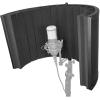 imageRockville ROCKSHIELD 4 Studio Mic Isolation Shield HighDensity Acoustic Foam Vertical Slot Design Adjustable Panels for Vocal Recording Podcasting and Streaming