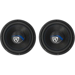 imageRockville W12K5S4 12 in 1400W Peak 350W RMS Car Audio Subwoofer 4 Ohm Deep Bass High Power Handling Durable Build for Car Audio Enthusiasts 2Piece