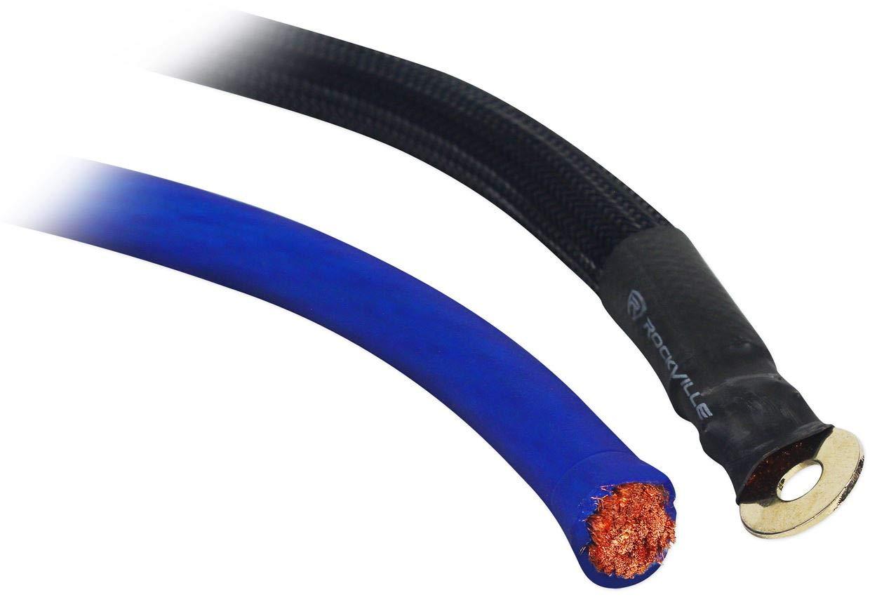 imageRockville RWK0CU Bundle 0 AWG Complete Amp Installation Wire Kit RXC50D v2 50Farad 24V Car Audio Capacitor with Voltage amp Amperage Meter 2Items