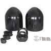 image2 Kicker KM8 8 LED 360 Swivel Black Aluminum Surface Mount Boat Speakers
