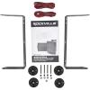 imageRockville HP5S BK 525 in 420W Peak 140W RMS Marine Box Speakers Weather Resistant Swivel Mount Brackets for Boats Patios and Home Audio Black Finish 2Piece