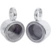 imageRockville MAC525S Bundle Pair 525 in Speaker Pod Enclosures Pair MAC360C 360 Degree Swivel Surface Mount Kits Polished Chrome 2Items