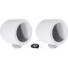 imageRockville MAC65W Bundle 2 65 in White Aluminum Wakeboard Tower Speaker Pod Enclosures 2 MAC360W 360 Swivel Wakeboard Tower or Surface Mount Clamps 4Items