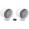 imageRockville MAC80W Bundle 2 77 in White Aluminum Wakeboard Tower Speaker Pod Enclosures 2 MAC360W 360 Swivel Surface Mount Clamps for Marine Boats and UTVs 4Items