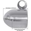 imageRockville MAC90S Bundle 2 8 in Polished Silver Aluminum Wakeboard Tower Speaker Enclosures 2 MAC360C Swivel Chrome 360 Swivel amp Surface Mount Clamps 4Items