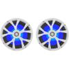 imageRockville RKL80MW 8 900Watt White 2Way Marine Boat Speakers with LED Lights Waterproof UV Resistant Salt and Fresh Water Ready for Boats and Outdoor Installations 6Piece