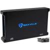 imageRockville W8K9D2 Bundle 2 8 2000W PEAK500W RMS Dual 2Ohm Car Subwoofers Dual 8 Sub Box amp Installation Kit dB14 Mono Amplifier RWK41 Amp Wiring Kit for 20092020 Ford F150 Super Crew 5Item