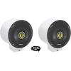 image2 Kicker CSC54 525 360 Swivel White Aluminum Surface Mount Speakers
