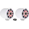 image2 Kicker KM65 65 LED 360 Swivel White Aluminum Surface Mount Boat Speakers