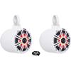 image2 Kicker KM65 65 LED 360 Swivel White Aluminum Wakeboard Tower Speakers