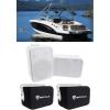 imageRockville 2 HP65S 65 Marine Box Speakers wSwivel BracketsCovers for Boats