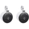 imageRockville MAC525S Bundle 2 Wakeboard Speaker Pod Enclosures MAC360C 360 Degree Swivel Surface Mount Clamps Pair MS525B 525 in 400Watt Waterproof 2Way Marine Boat Speakers 3Items